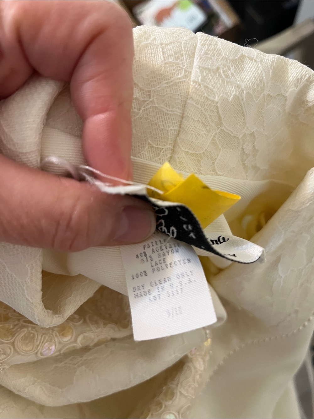 Elegant Ivory Women's Wedding Skirt Suit with Embroidered Shawl Collar size 9/10 - Picture 17 of 17